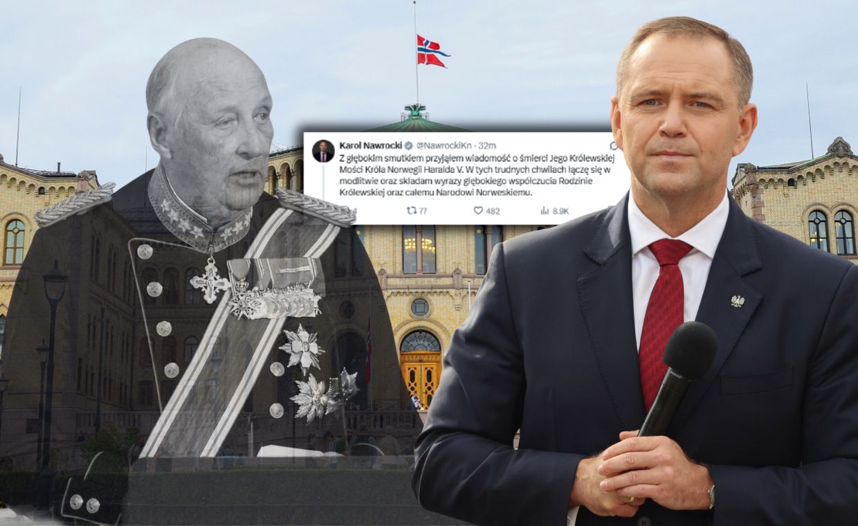 Król Harald V nie żyje. Nawrocki złożył kondolencje