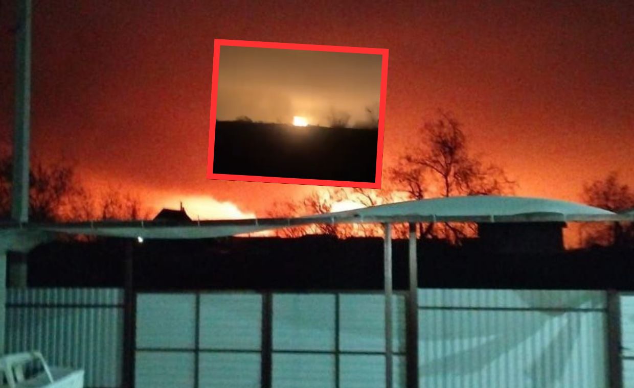 Port Tiemriuk ciągle płonie. Rosjanie bezradni