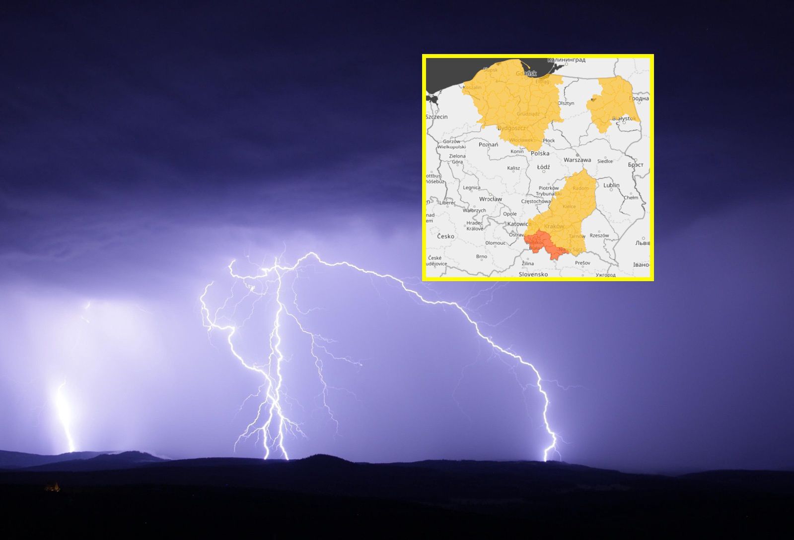 IMGW ostrzega. Ulewy i burze w Polsce