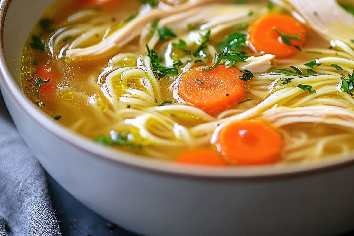 Na początku gotowania dodaję łyżeczkę. Rosół ma intensywny kolor i niepowtarzalny smak