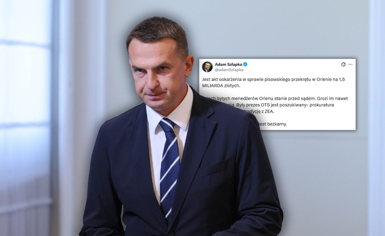 "PiS-owski przekręt w Orlenie". Szłapka opublikował wpis