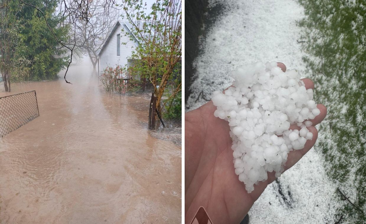 Nawałnice przeszły przez Polskę. Gradobicie i zalane posesje