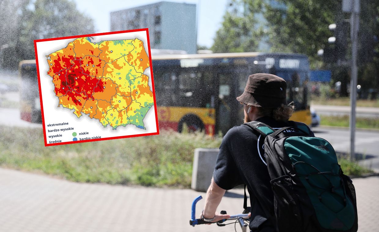 Upał rozlał się na Polskę. "Wzrasta zagrożenie"