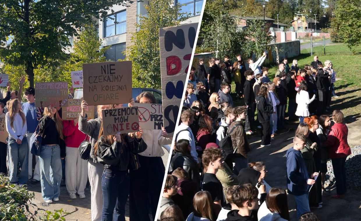 Uczniowie wyszli na ulice. Milczący protest