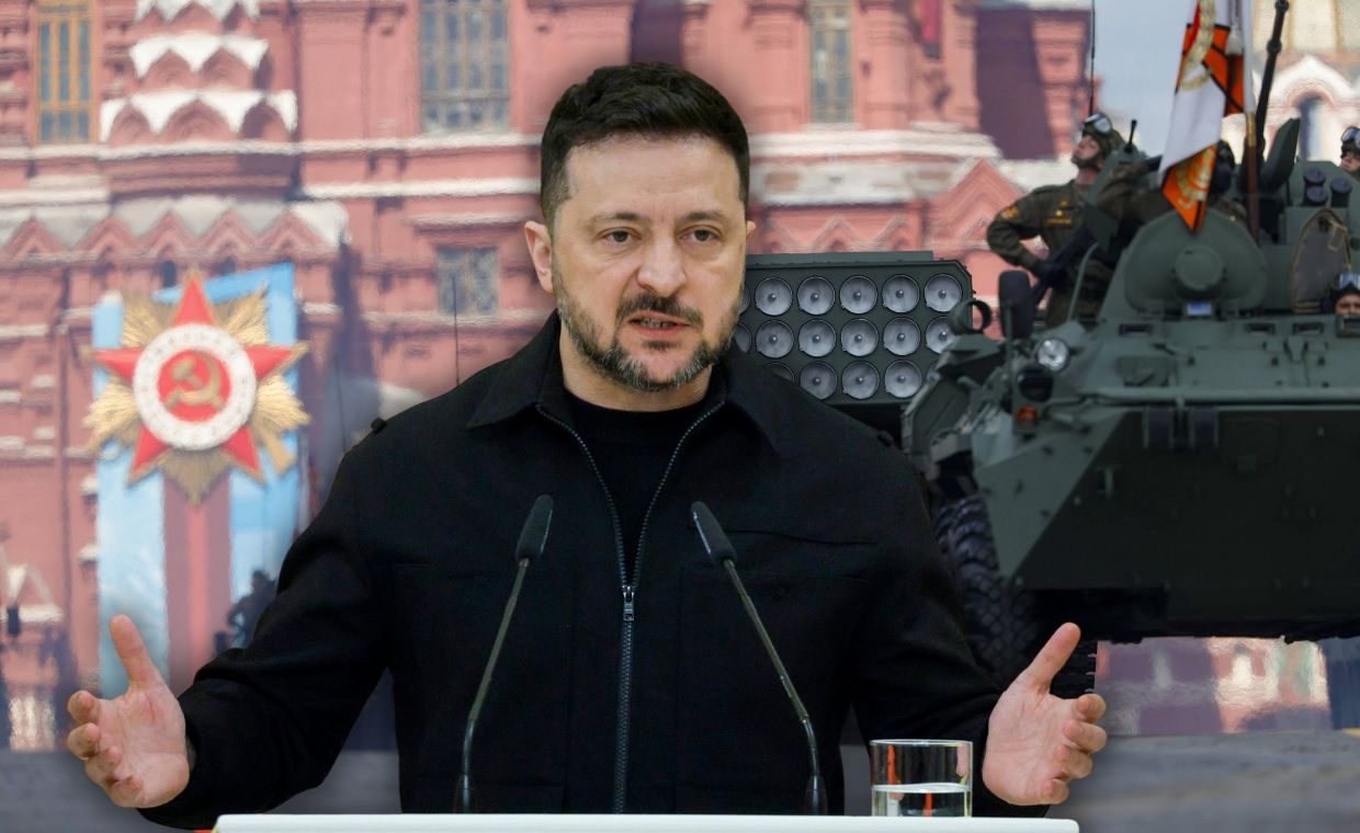 Zełenski: Kreml bardziej martwi się o swoją paradę niż o resztę kraju