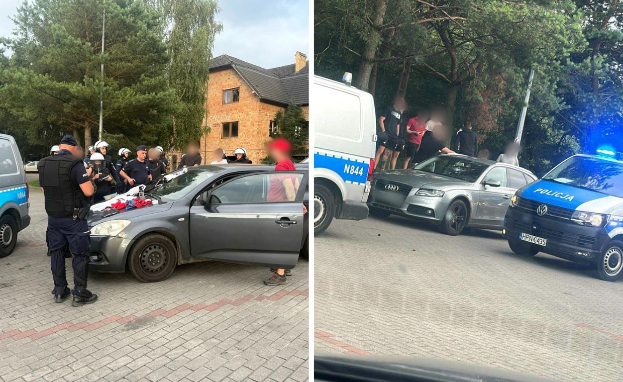 Pseudokibice szykowali starcie. Policja opublikowała nagranie