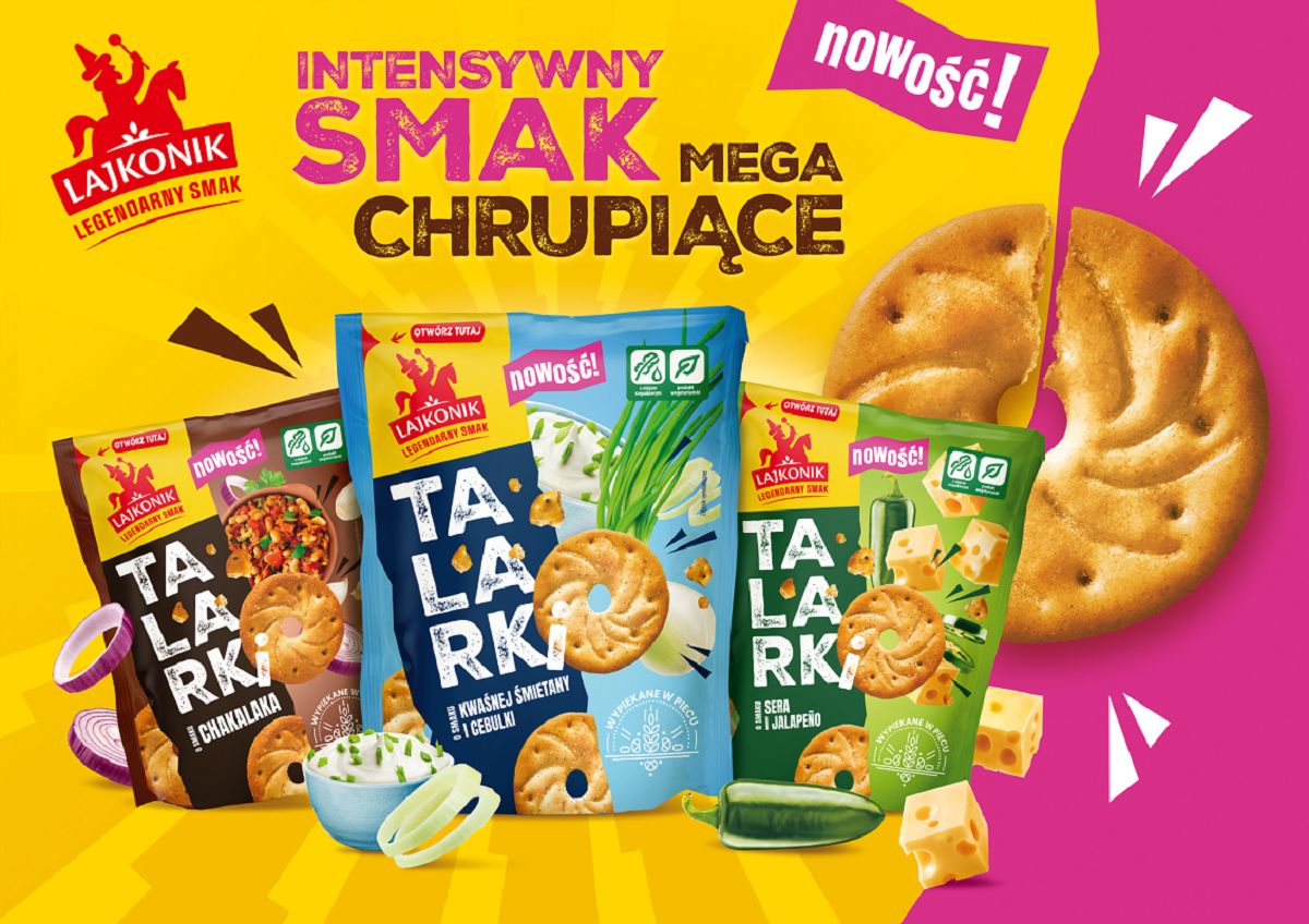 Lajkonik reklamuje Talarki smakowe