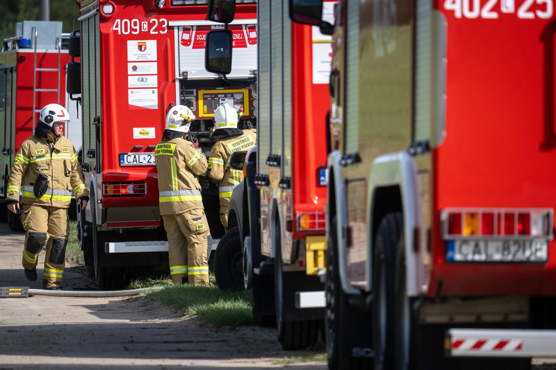 Pożar w Lęborku. Płonęła hurtownia chemiczna