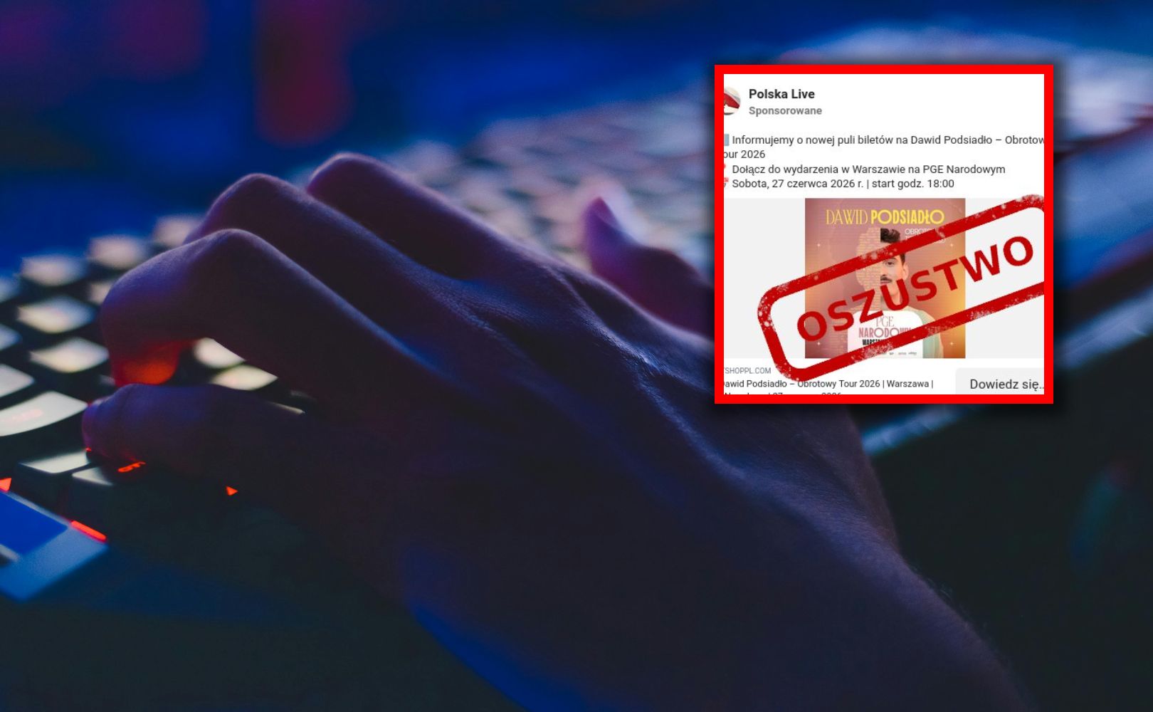 CERT ostrzega. Bilet na koncert tylko z zaufanego źródła