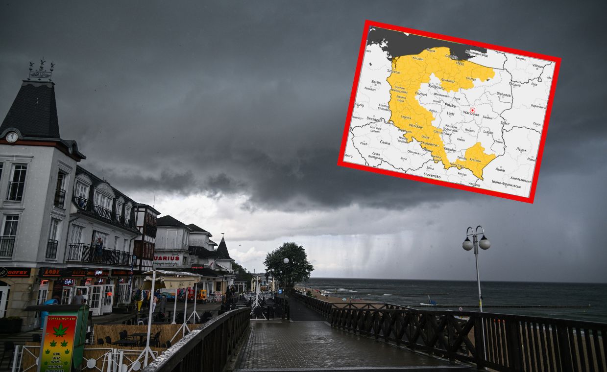 Silny wiatr, ulewy, burze. Alerty w wielu częściach kraju