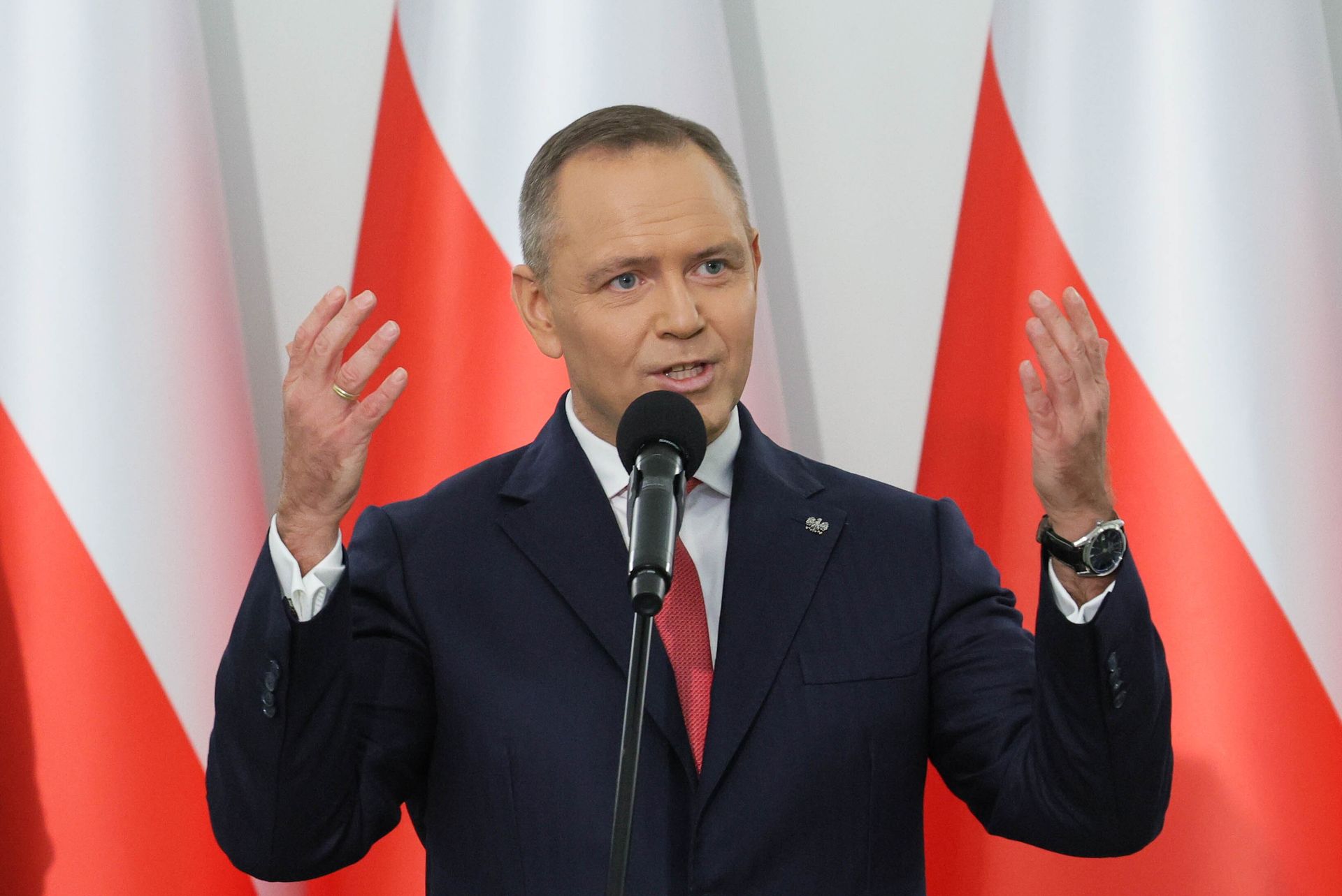 Karol Nawrocki o ślubowaniu sędziów. "Nie ma innej drogi"