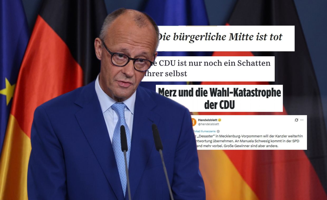 Merz pod ostrzałem po wyborczej klęsce. Media piszą o "upokorzeniu"