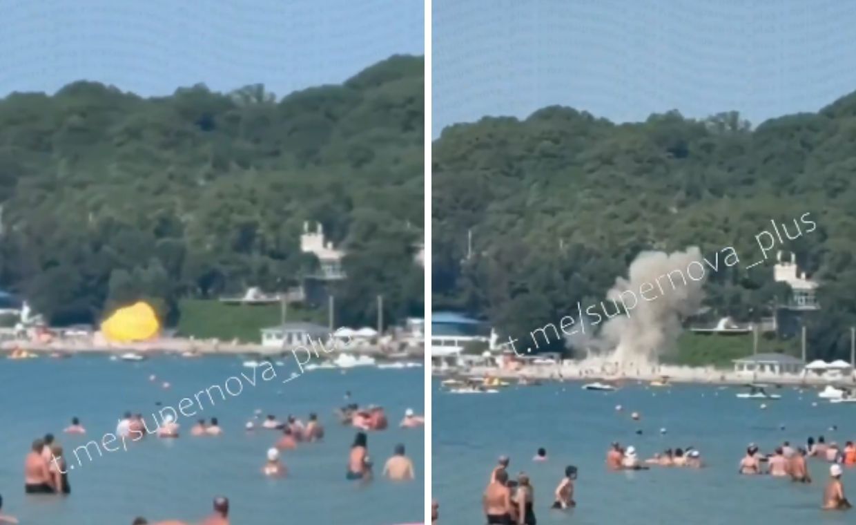 Eksplozja na plaży w Rosji. Blisko "pałacu Putina"