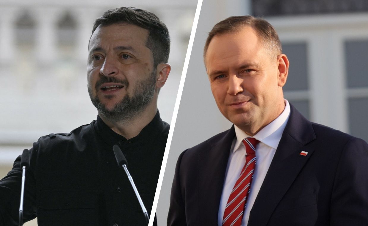 "Pocieszające jest". Zełenski rozmawiał z Nawrockim