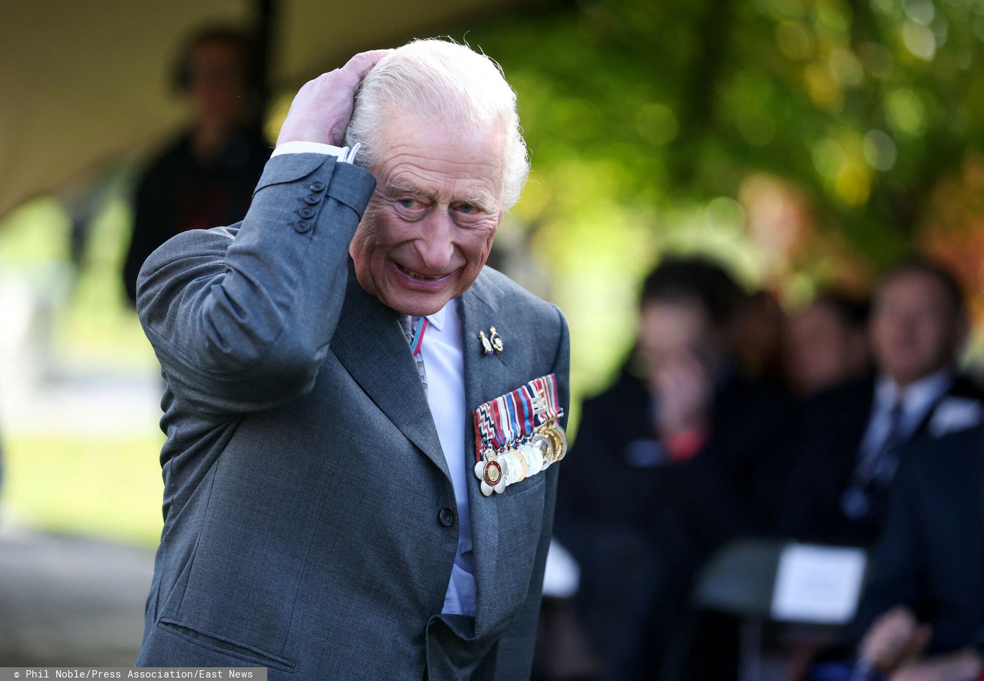 Incydent na spotkaniu z Karolem III. Padły niewygodne pytania