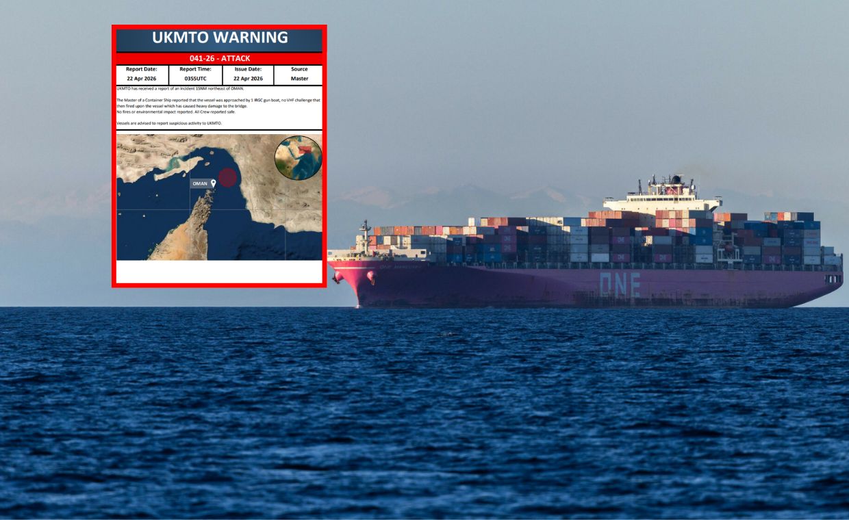 Iran ostrzelał kontenerowiec. Jednostka jest uszkodzona
