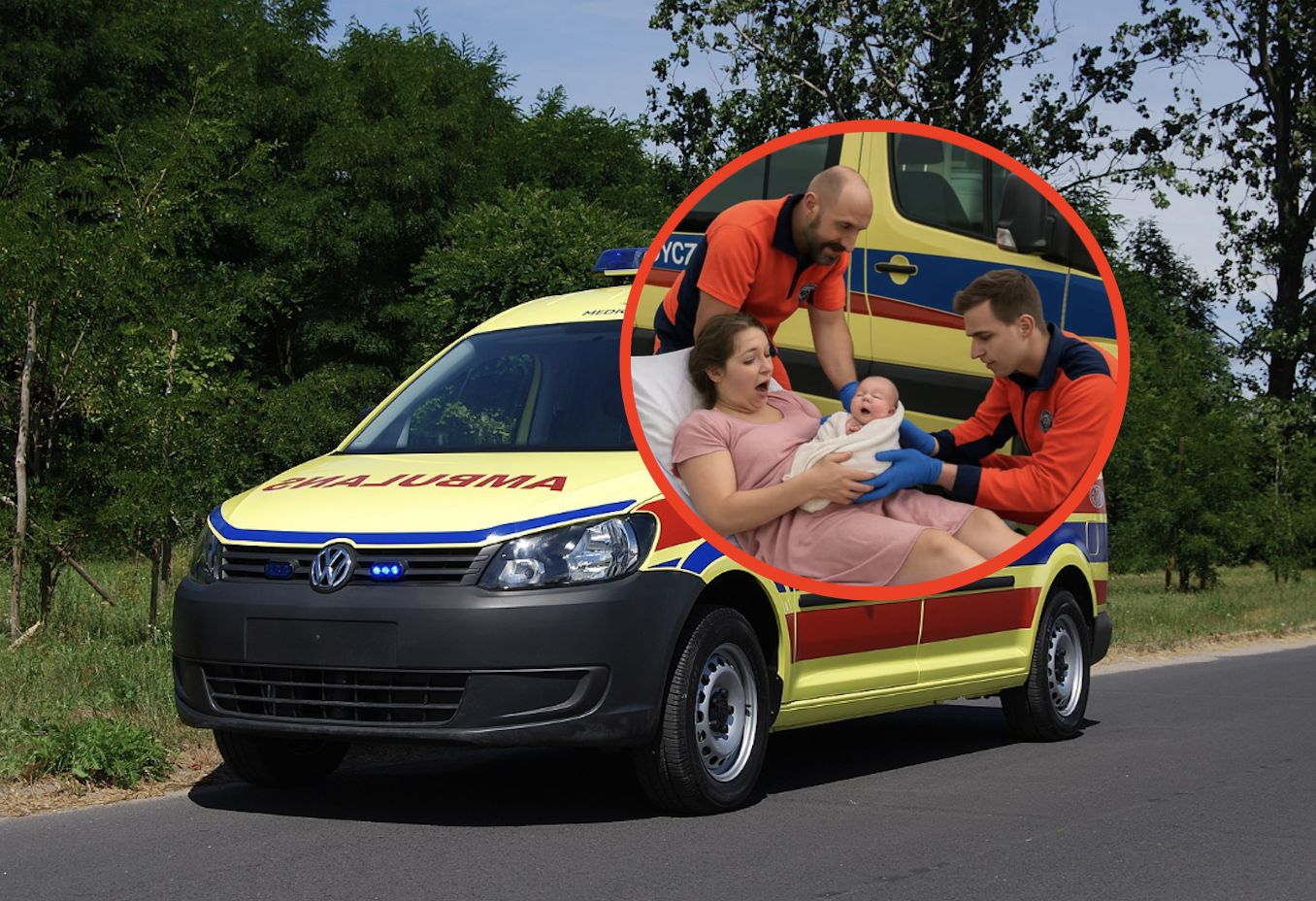 Poród na poboczu drogi. Niezwykłe narodziny w Kostrzynie nad Odrą