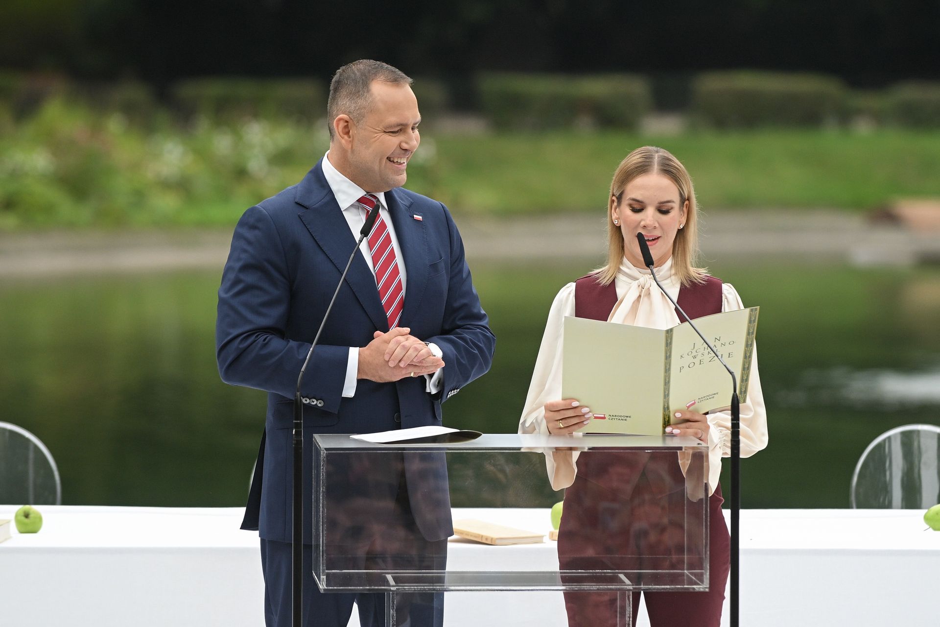 Narodowe Czytanie. Tym fragmentem Nawrocka rozbawiła publiczność