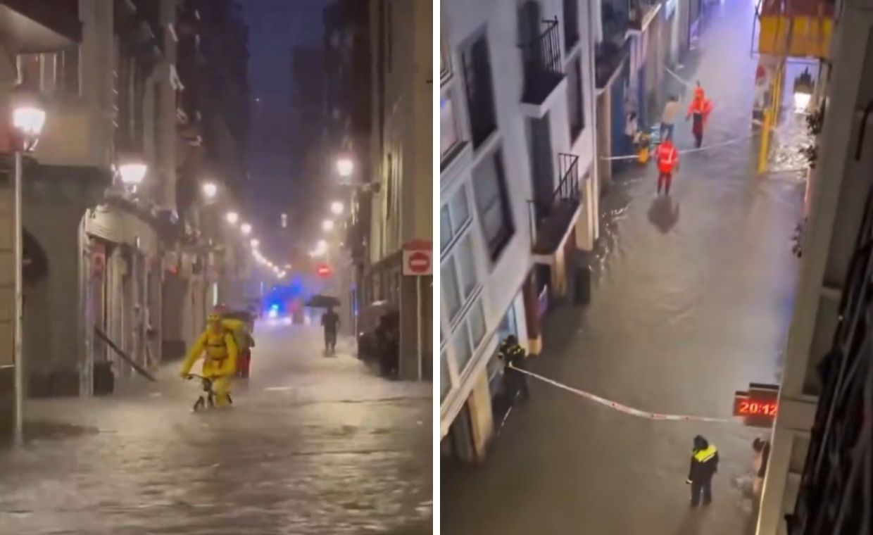 "Zalała nas potężna fala". Bilbao pod wodą po ulewie