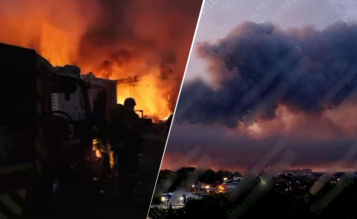 Zmasowany atak na Winnicę. Polska fabryka w ogniu