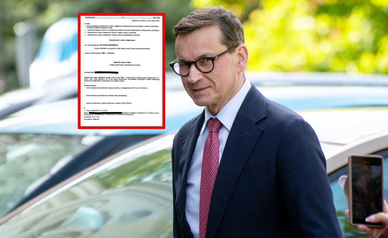 Morawiecki ujawnia majątek. Milionowe nieruchomości i obligacje skarbowe
