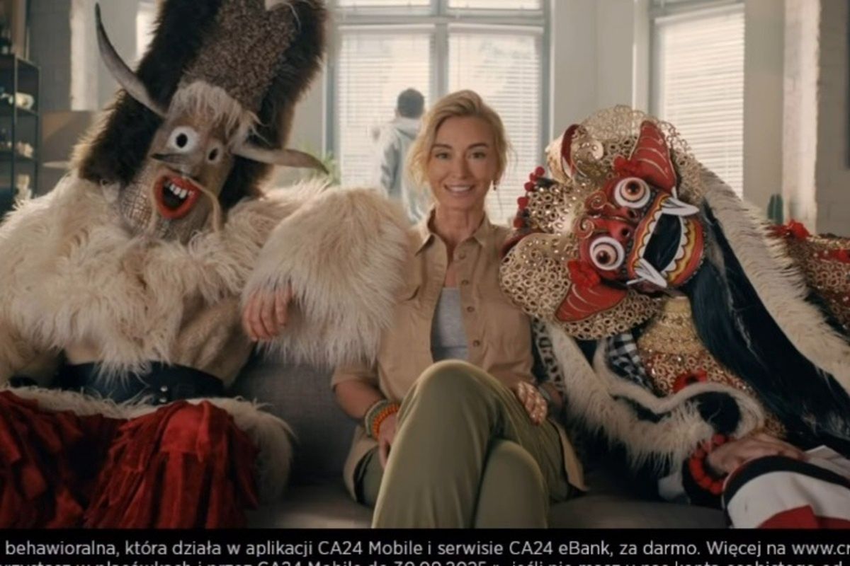 Martyna Wojciechowska promuje "bezpieczne bankowanie" w reklamie banku Credit Agricole