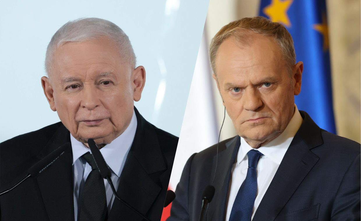 Kaczyński uderzył przed południem. Ostre słowa o Tusku