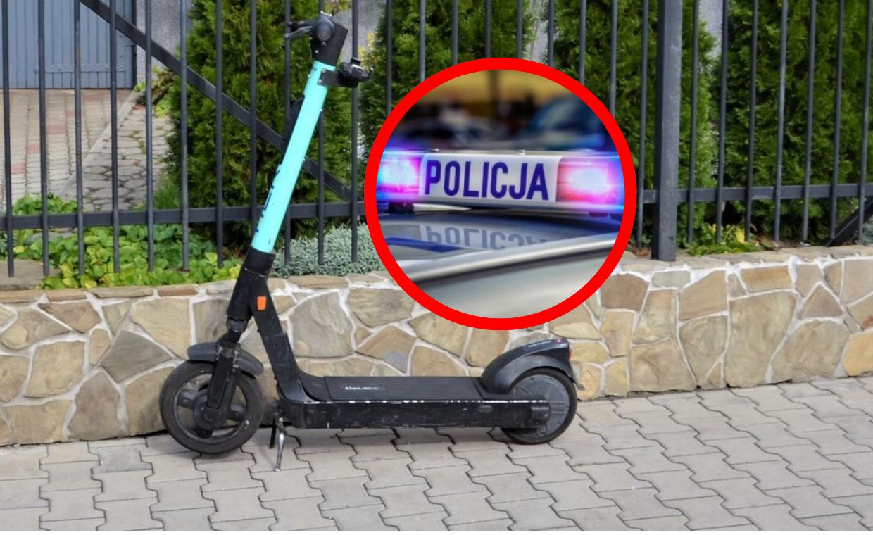 Nietrzeźwa 14-latka na hulajnodze. Doszło do wypadku