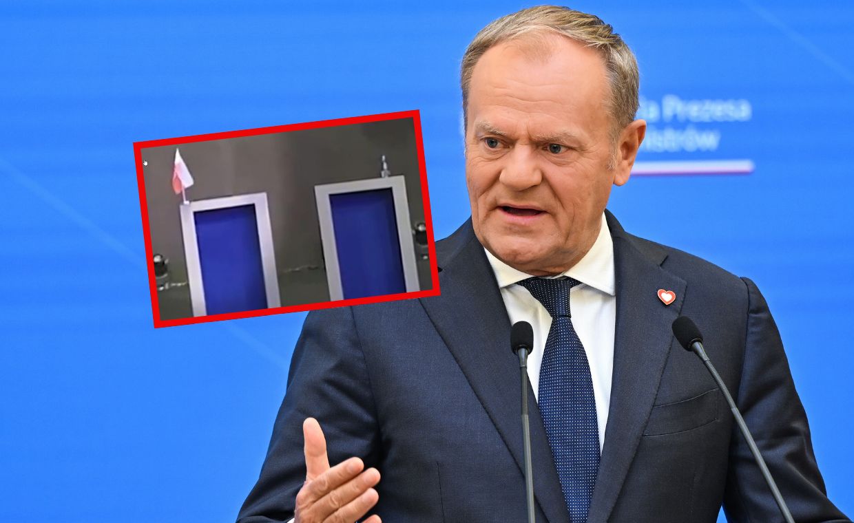 Zapomniana flaga Nawrockiego. Tusk publikuje spot