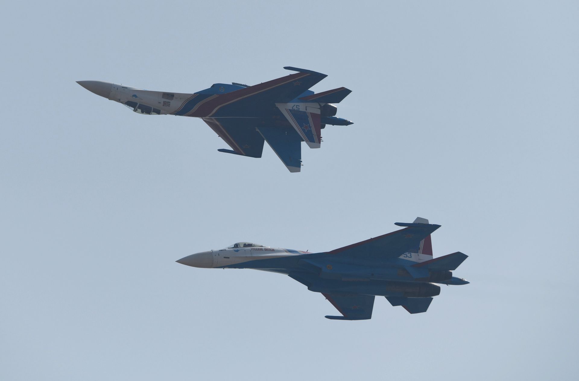 Zderzenie dwóch Su-35 w Rosji. Jeden pilot miał zginąć