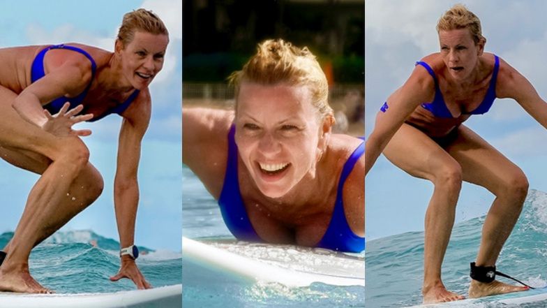 Anita Werner WYWIJA na desce na Hawajach: "Raz się żyje"