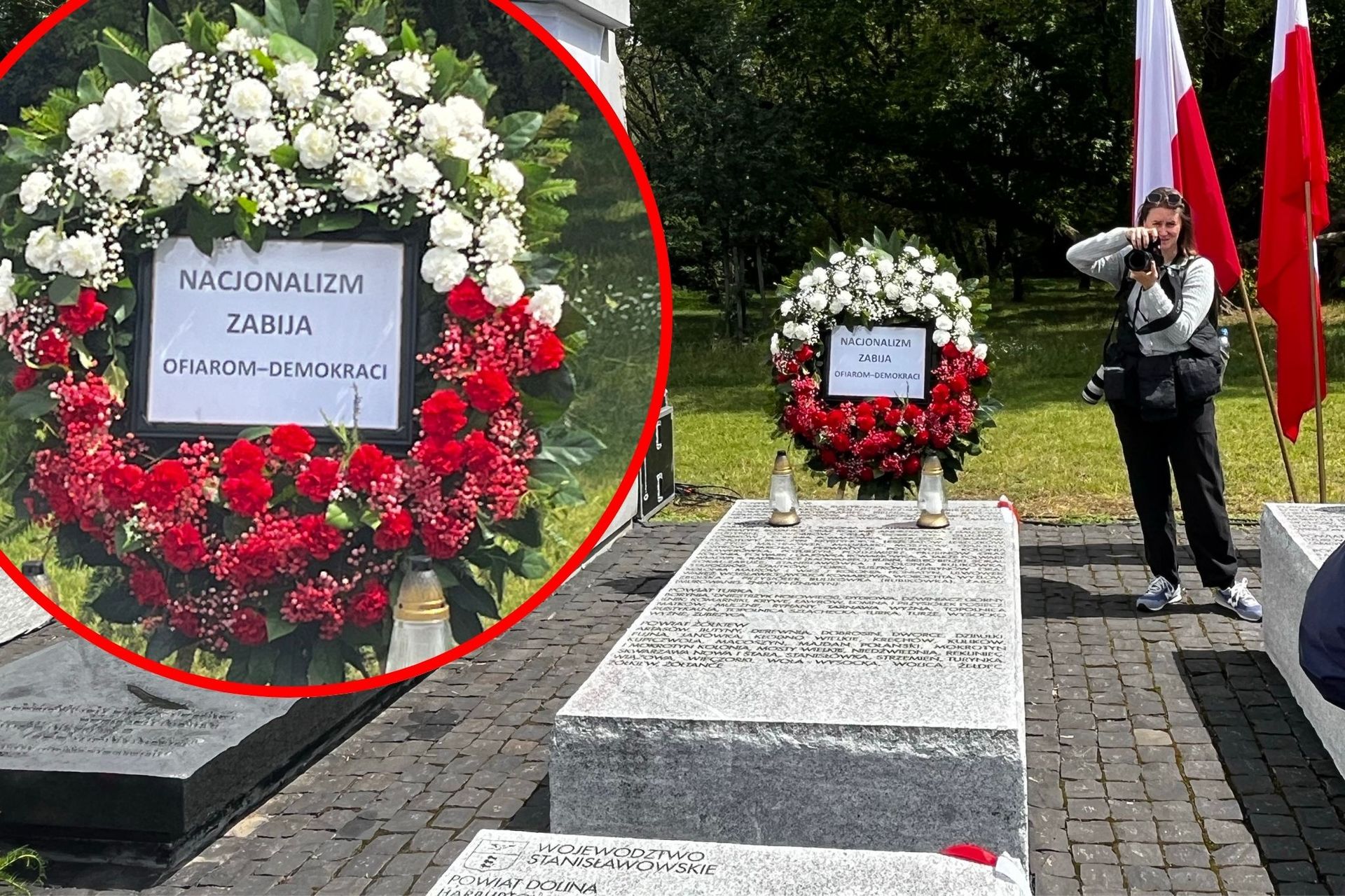 Rocznica rzezi Wołyńskiej. Jedna wiązanka przyciągnęła uwagę