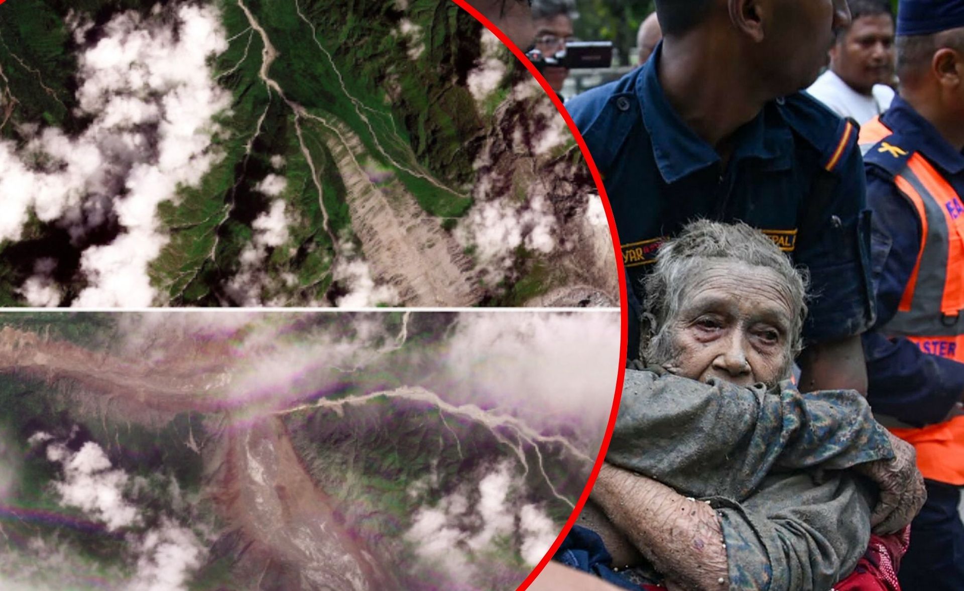 Obrazy z satelity pokazują skalę katastrofy w Nepalu