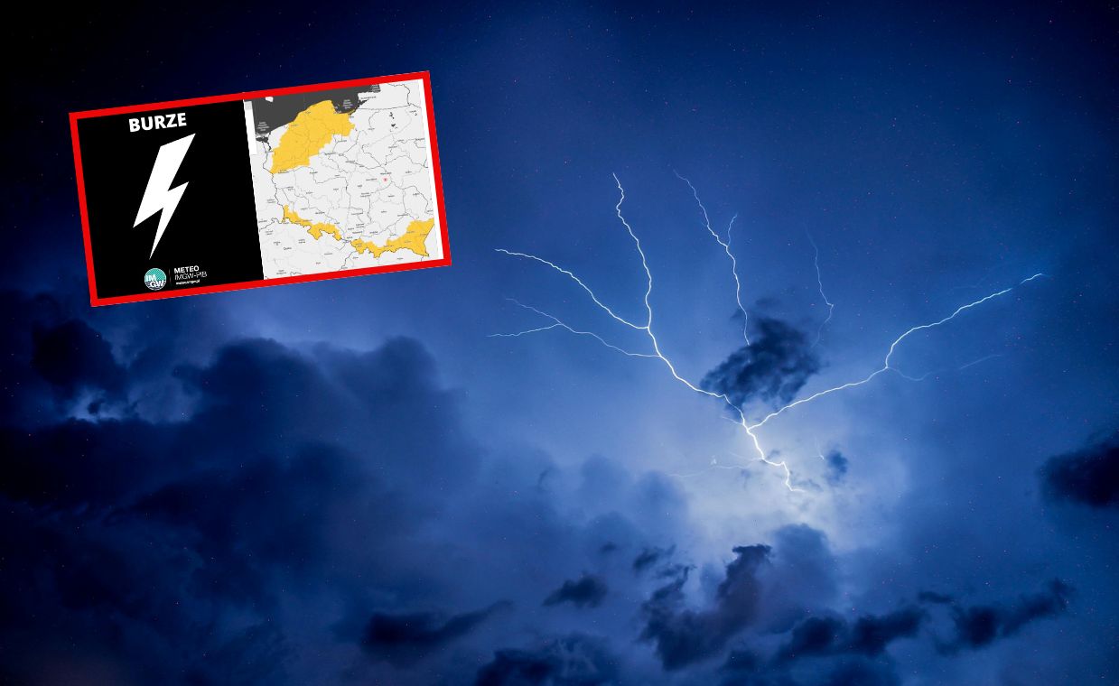 Burze i grad nad Polską. Nowe alerty IMGW