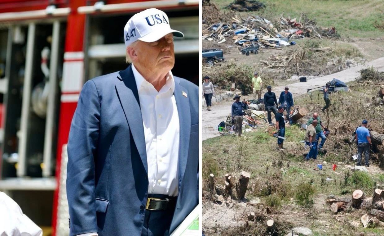 Działo się w nocy. Trump poruszony tym, co zobaczył w Teksasie