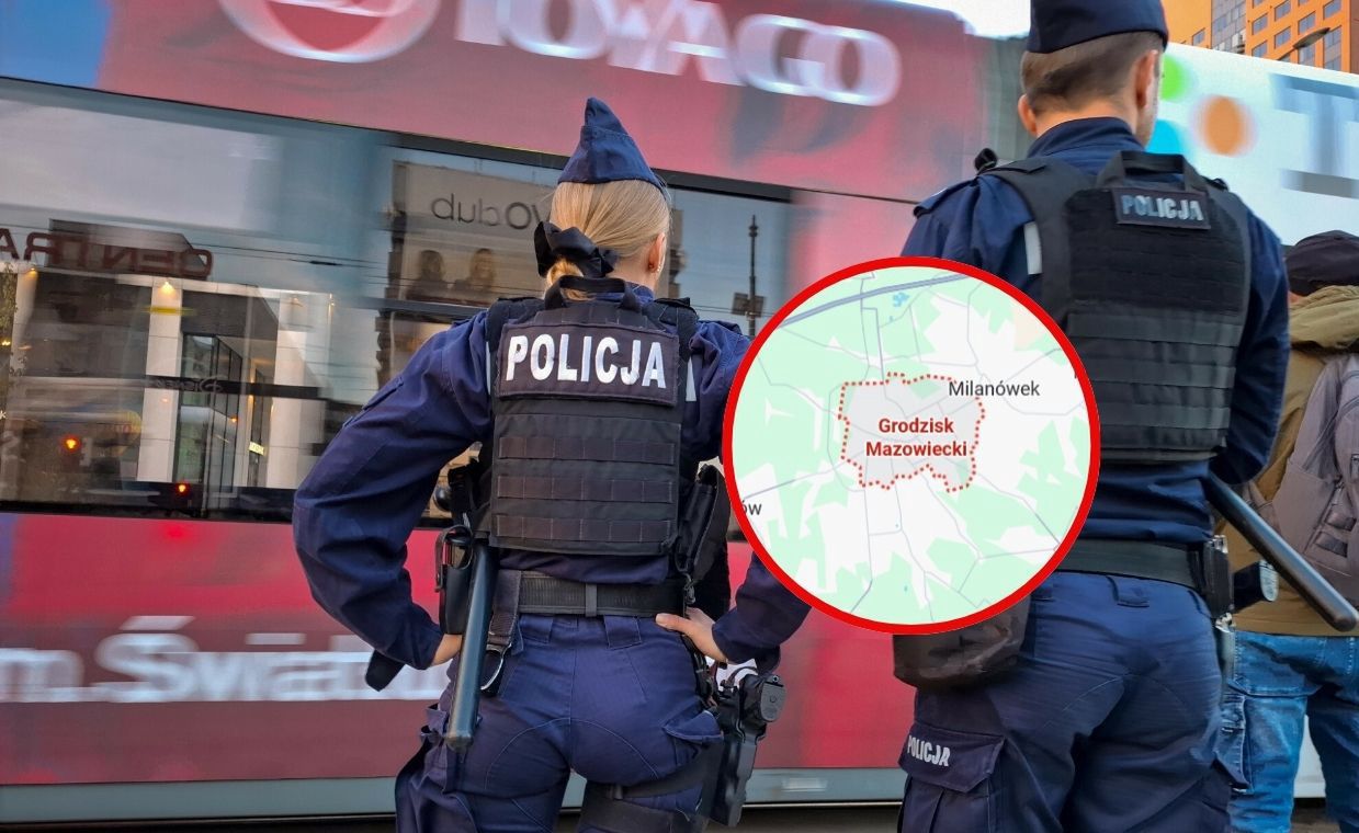 Samochód wjechał w galerię handlową. Wypadek na Mazowszu