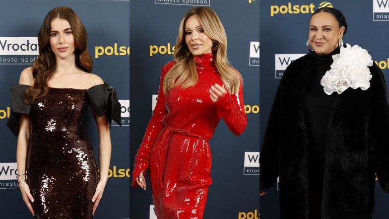 Rozśpiewane gwiazdy lansują się na świątecznym koncercie Polsatu: elegancka Roksana Węgiel, Kayah, Doda w błyszczącej czerwieni... (ZDJĘCIA)