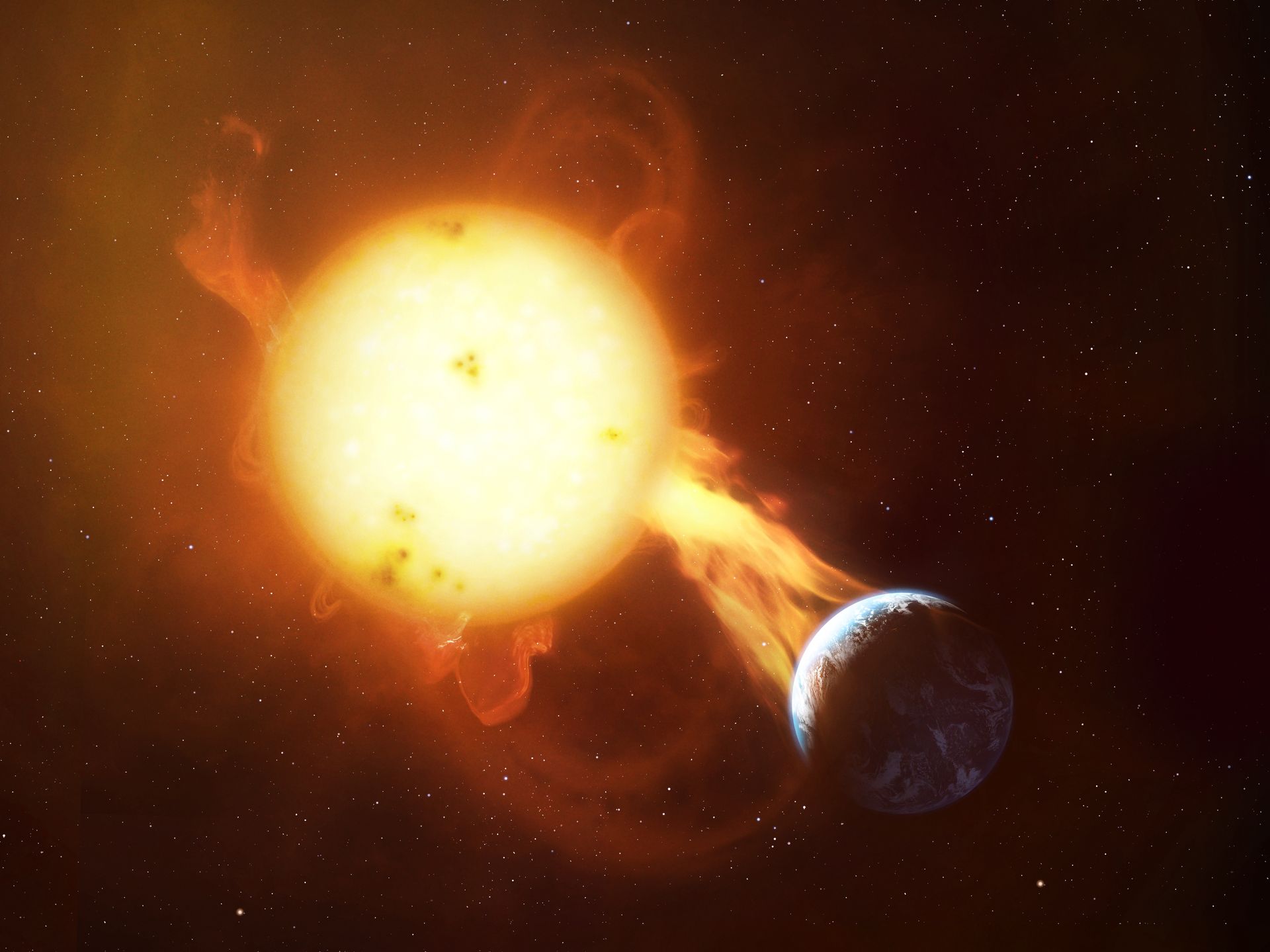 Satelity nie miałyby żadnych szans. Symulacja ekstremalnej burzy słonecznej