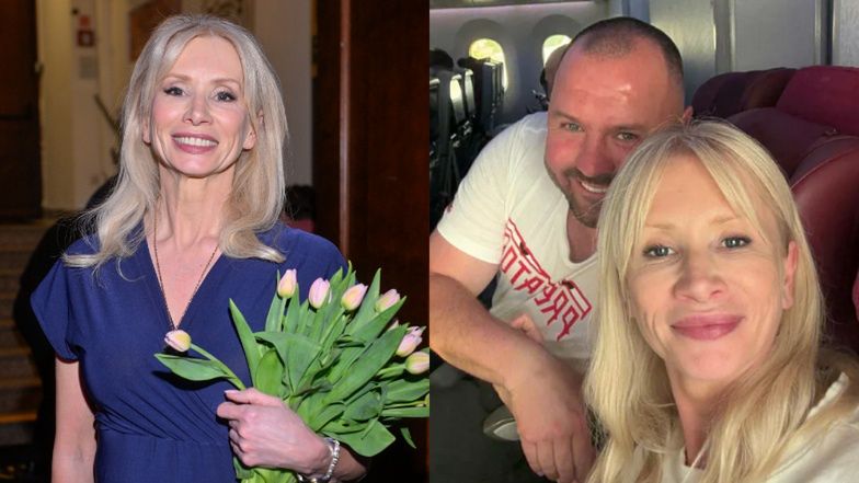 Ewa Gawryluk ujawnia, jak poznała drugiego męża. "Wyszła zmęczona kobieta z resztkami makijażu, wyglądała jak sierota na lotnisku"