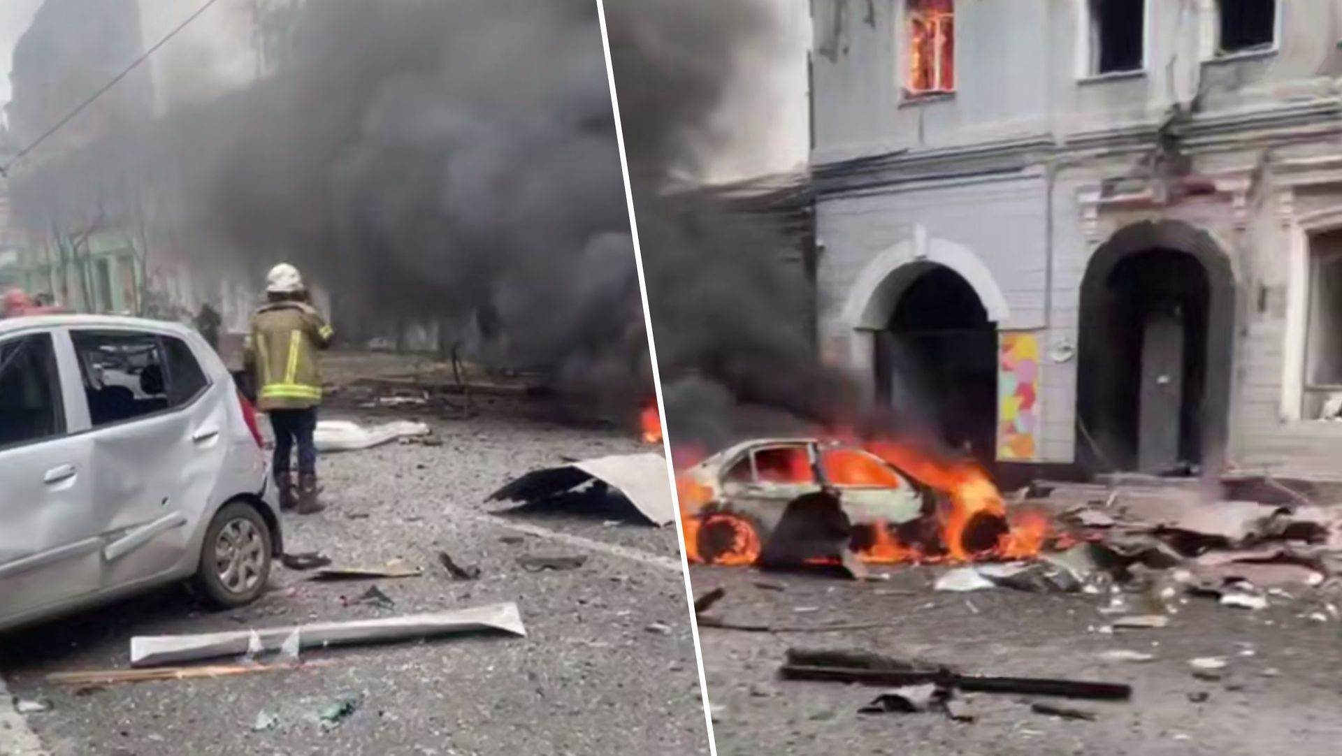 Dramatyczne doniesienia z Charkowa. Celem było przedszkole