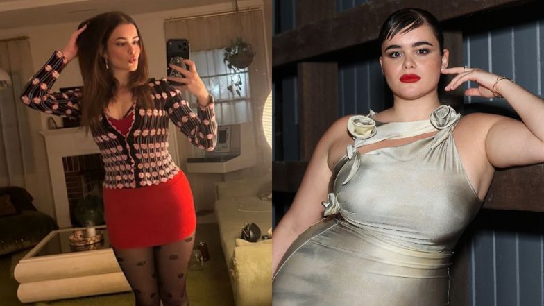 ODCHUDZONA Barbie Ferreira pozuje w rajstopkach i czerwonej mini. Wygląda jak inna osoba... (FOTO)