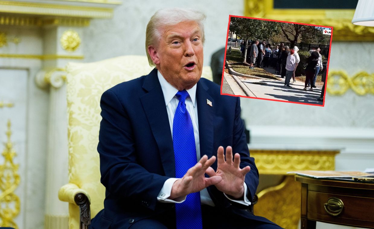 Gigantyczna kolejka po darmowe jedzenie w USA. To efekt decyzji Trumpa