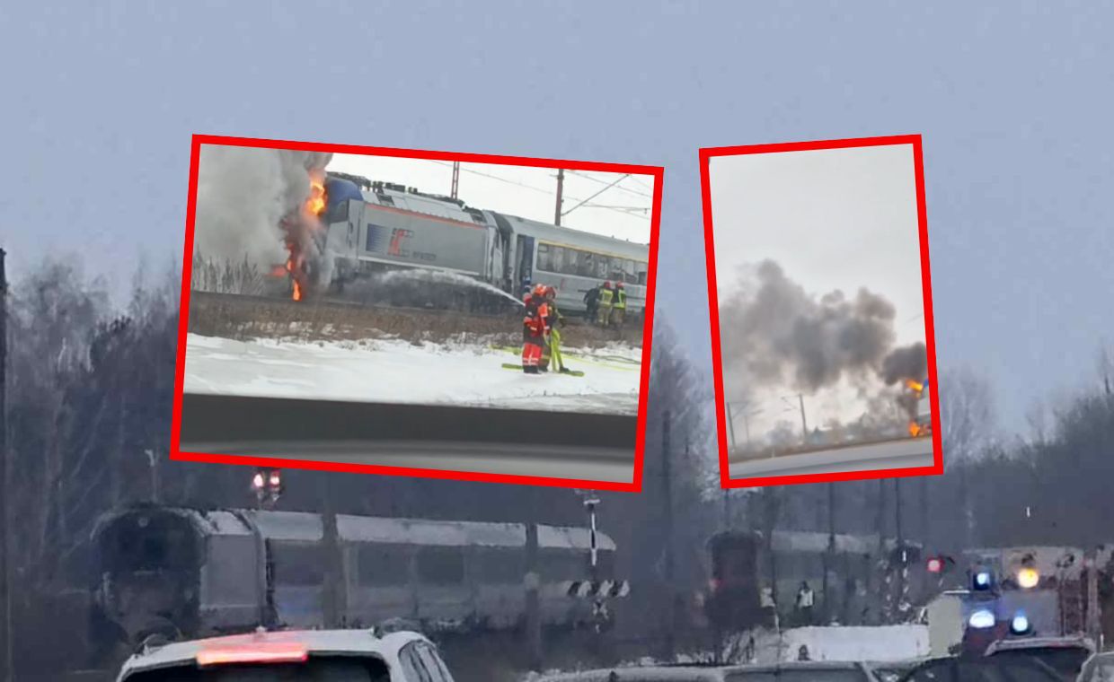 Pociąg i auto płonęły, ewakuowano 700 osób. "Widok był przerażający".