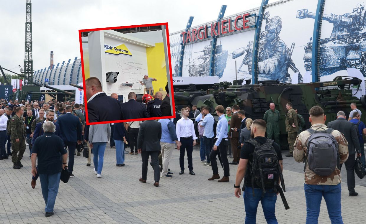 Incydent na targach. Atak na stoisko izraelskiej firmy