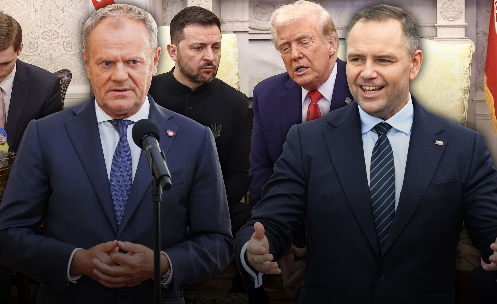 Nawrocki kontra Tusk. Spór o wizytę w Waszyngtonie trwa