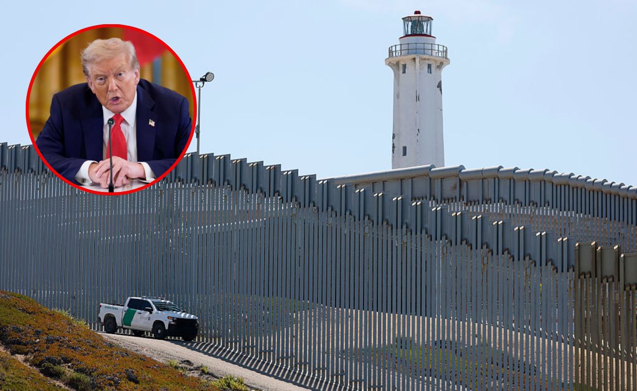 Trump kazał pomalować płot na granicy z Meksykiem. Ma w tym swój cel