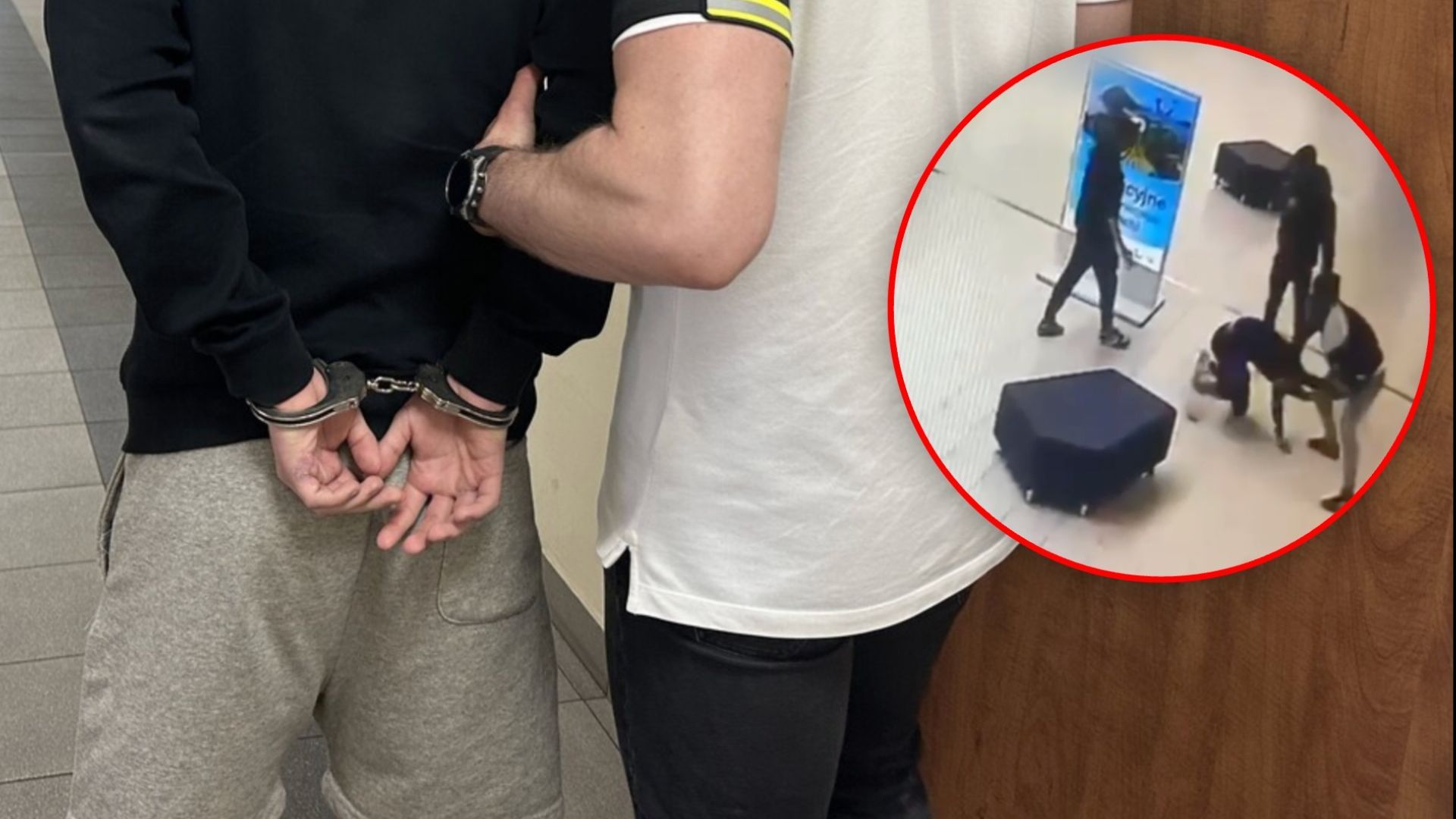 Sceny na Śląsku. Młodzi pseudokibice wpadli przez nagranie z galerii