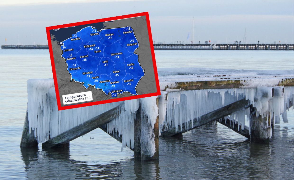 Termometry mogą mylić. Temperatura odczuwalna spadnie do -20 stopni