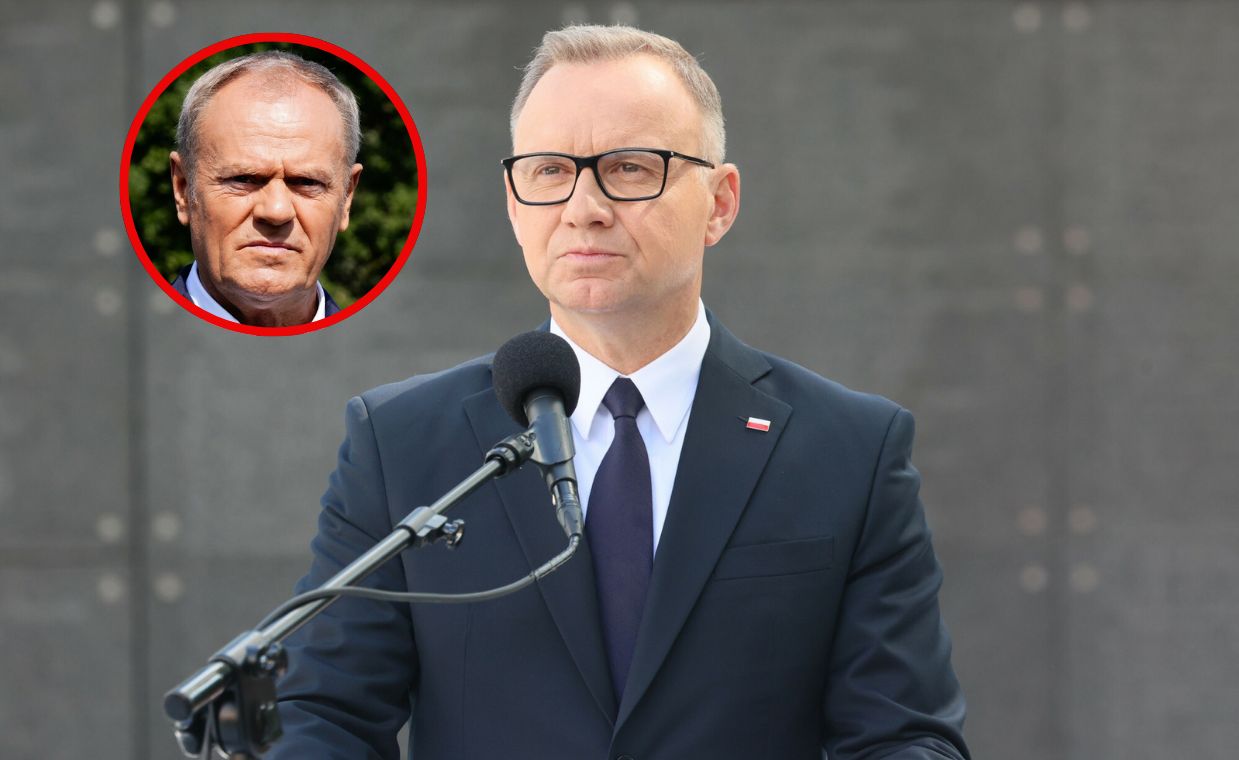 Duda uderza w Tuska. Mocne słowa na wizji