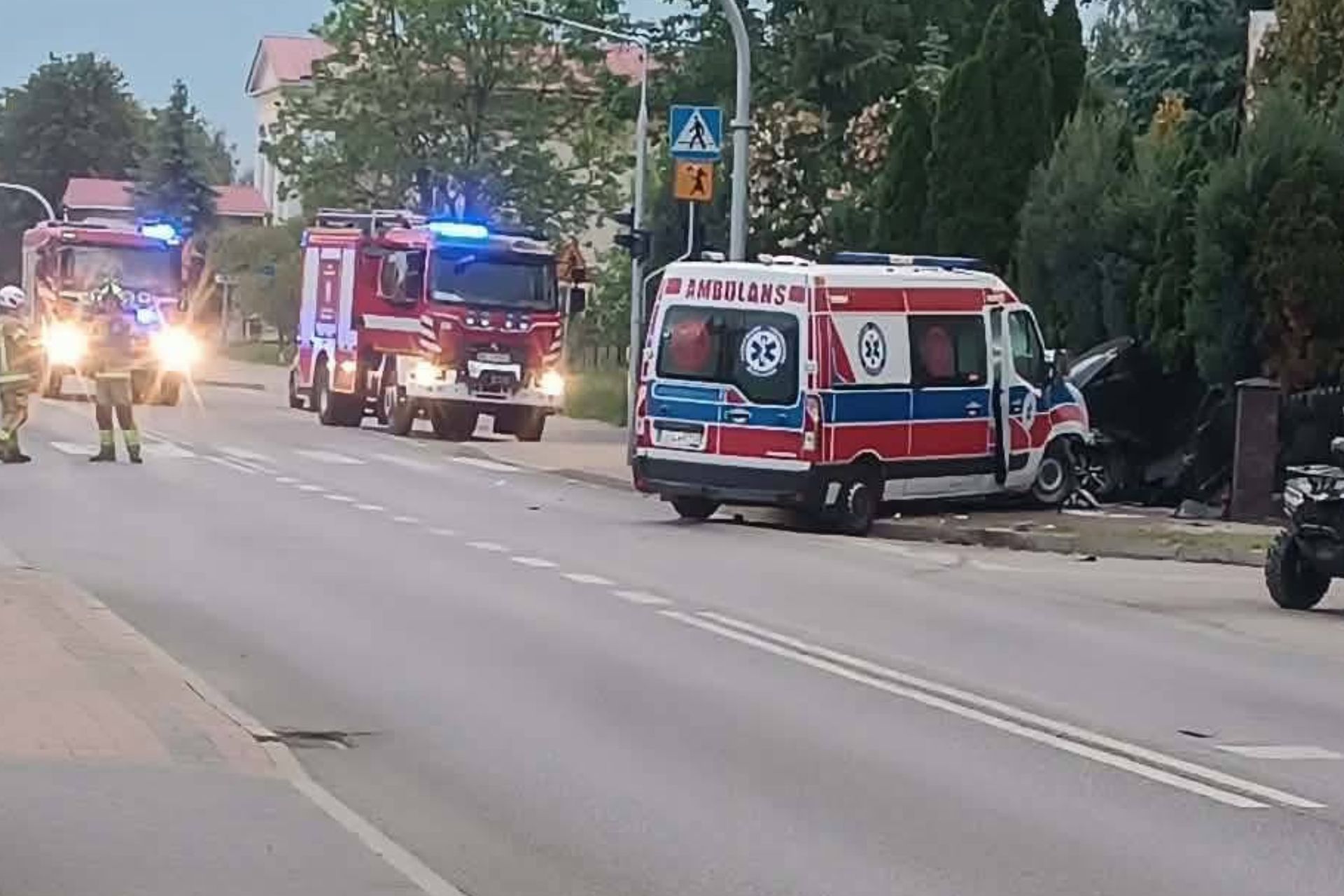 Wypadek karetki pod Siedlcami. Są ranni